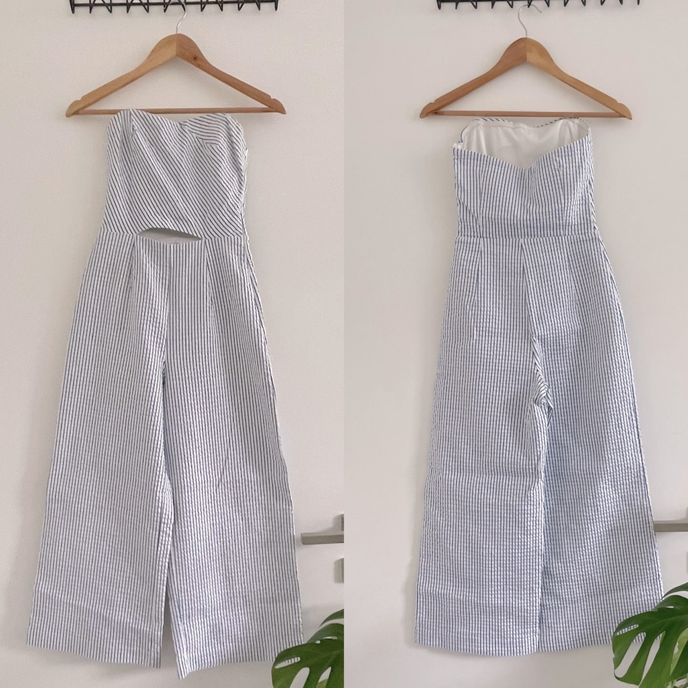 ZARA Striped Jumpsuit